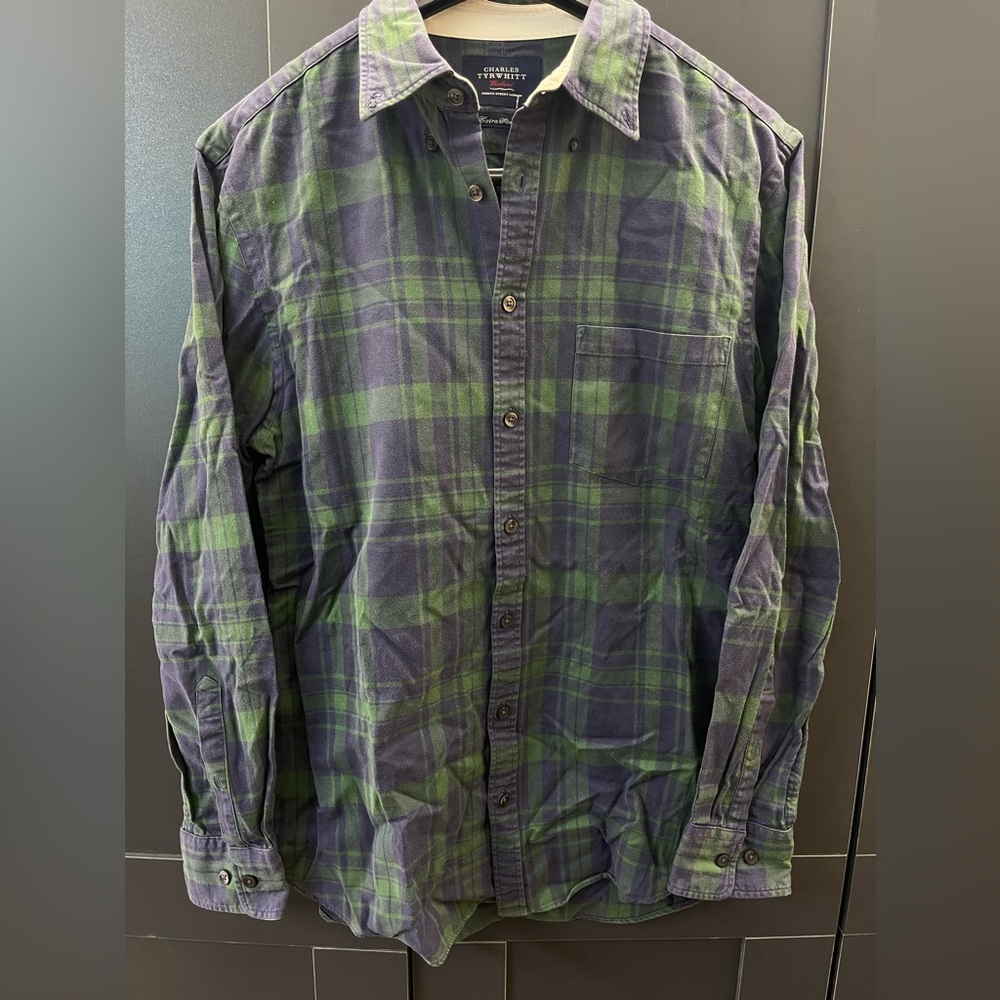 MENS CHARLES TYRWHITT LONG SLEEVE BUTTON DOWN